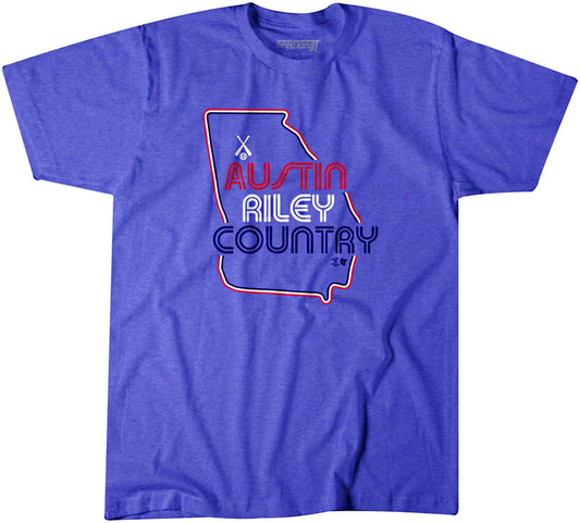 Breaking T's Austin Riley's Country Unisex Braves T-Shirt