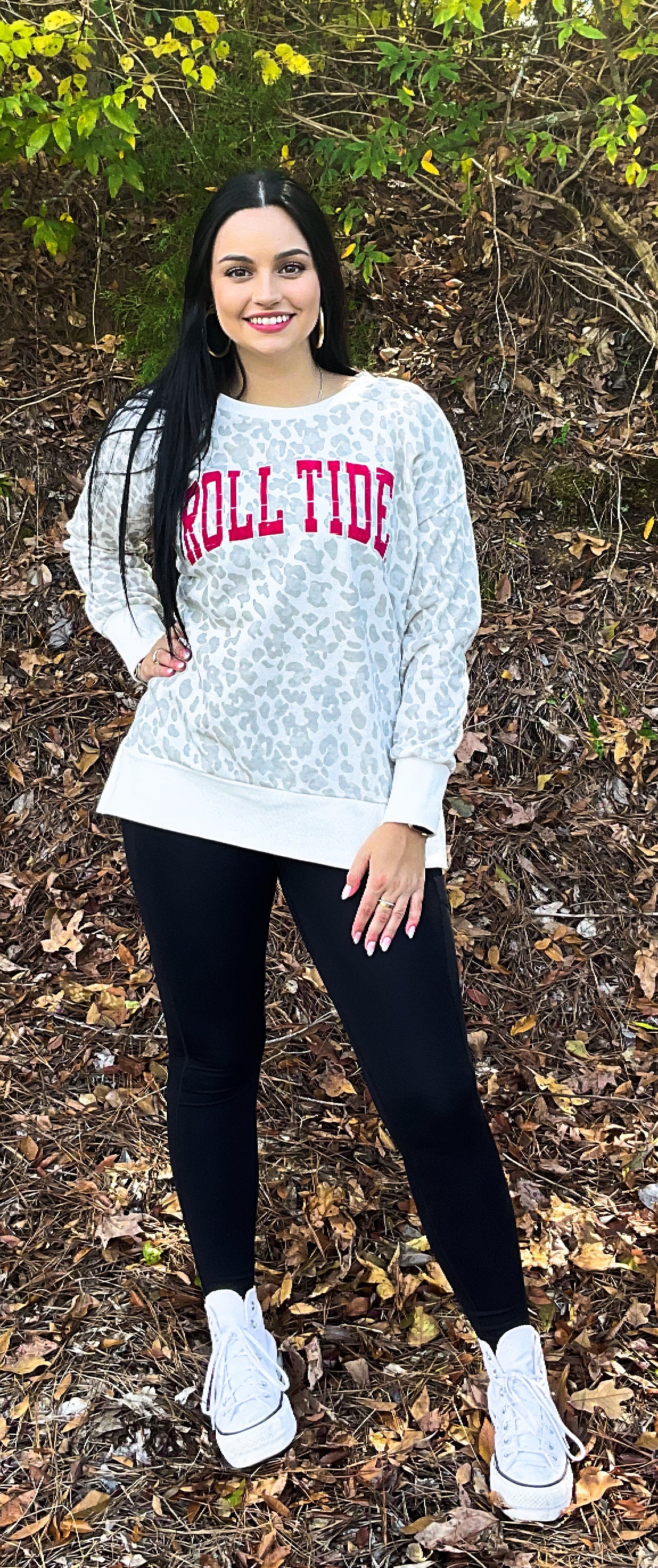 Gameday Couture Alabama Day Off Split Womens Pullover (White)